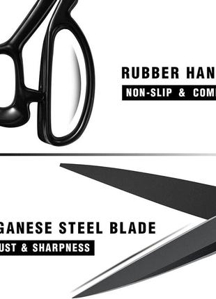 Професійні швейні ножиці hiyato 9" sharp stainless steel для різання тканини3 фото