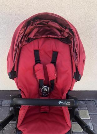 Детская тележка cybex priam lux true red коллекции 2020