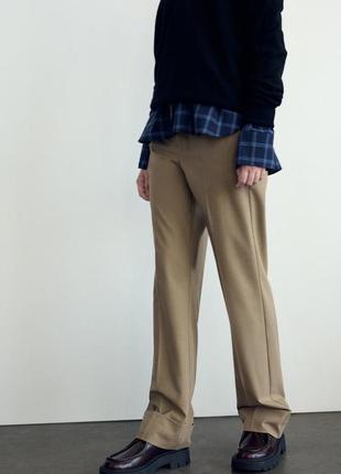 Штани жіночі бежеві zara new