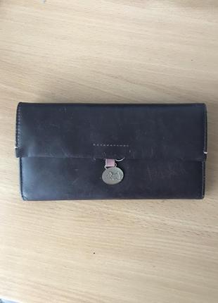 Коричневый кожаный кошелёк radley