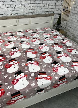 Новогодний плед бежевого цвета
