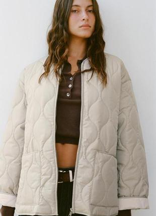 Водовідштовхуюча дута куртка zara