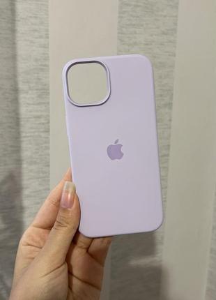 Чохол силіконовий iphone 14 лавандовий