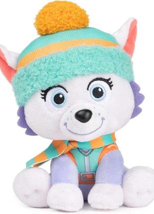 Gund. щенкий патруль: мягкая игрушка - щенок эверест «зимовые праздники» (15 см)