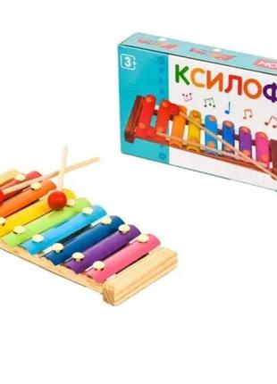 Дерев'яний ксилофон, музичний ксилофон limo toy md0713