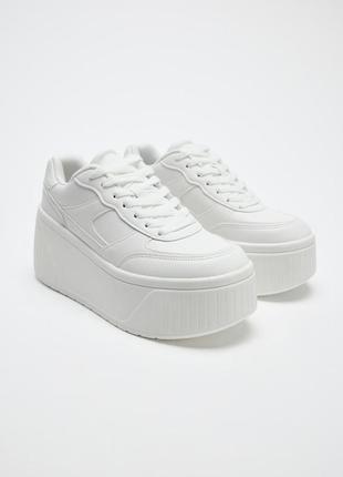 Кроси на платформі зара zara кросівки кроссовки кеди белие женские база