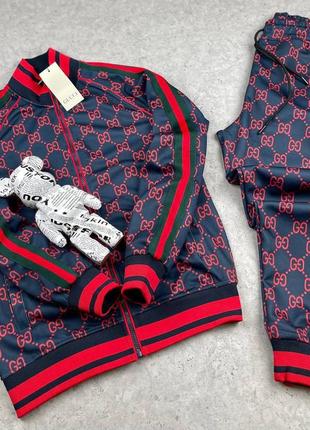 Брендовий чоловічий спортивний костюм / якісний костюм gucci на кожен день