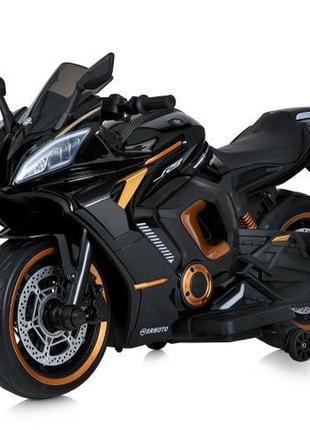 Дитячий електромотоцикл sr moto (фарба, чорний колір) 24v