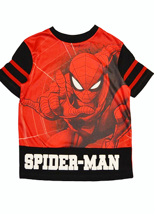 Красная футболка marvel george на мальчика 5-6 лет