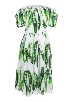 Платье в динамичный принт "green peas i", d&g