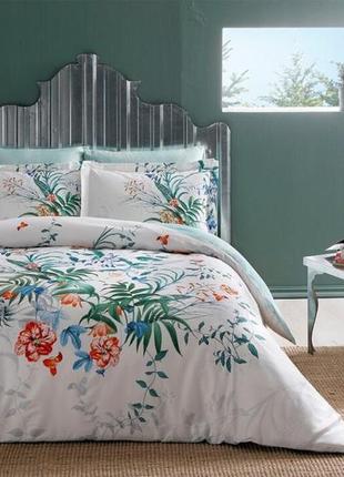 Турция 🇹🇷, евро комплект постельного белья satin deluxe 200×220 см aden yesil