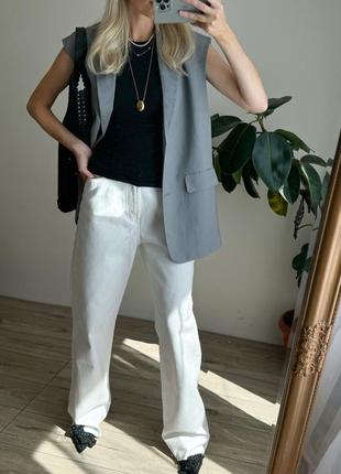 Подовжений жилет zara льон3 фото