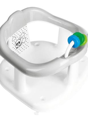 Кресло для купания с игрушкой maltex bath seat panda with a toy 6204_90 gray (серый)