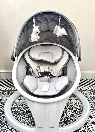 Крісло-гойдалка kikka boo cuddle me light grey