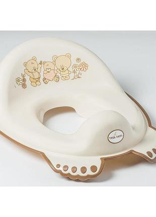 Накладка на унітаз tega teddy bear anti slip toilet trainer ms-016-119 beige (бежевий)