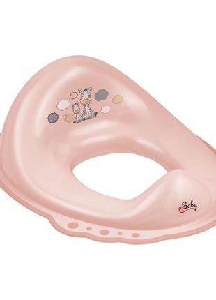 Накладка на унітаз maltex zebra 2-component trainer seat 6463_41 pink (рожевий)