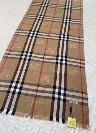 Палантин шарф в стилі burberry9 фото