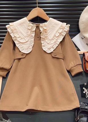 Теплое платье для девочки