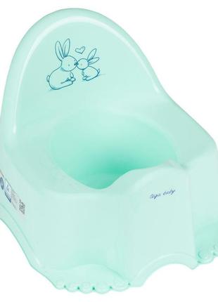 Горщик tega little bunny potty kr-007-105 mint (м'ята)