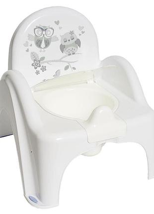 Горщик - крісло tega owls anti slip potty chair so-010-103 white (білий)