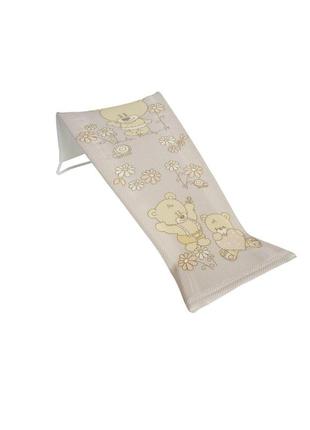 Горка для купания 3d мембрана tega teddy bear baby bath seat ms-026-119 beige (бежевый)