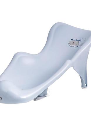 Гірка для купання maltex minimal bath cradle - whale 0980_35 blue (блакитний)