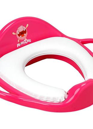 Накладка на унітаз м'яка tega monsters mn-020-127 pink (рожевий)