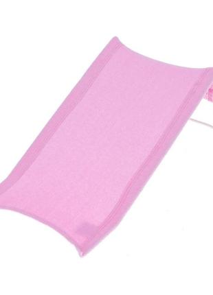 Гірка для купання махрова tega deckchair for bath 15 cm high thicker frotte dm-015-136 pink (рожевий)
