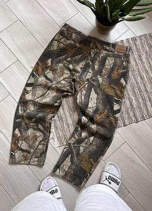 Винтажные realtree джинсы red hed охотничьи брюки размер 42/30