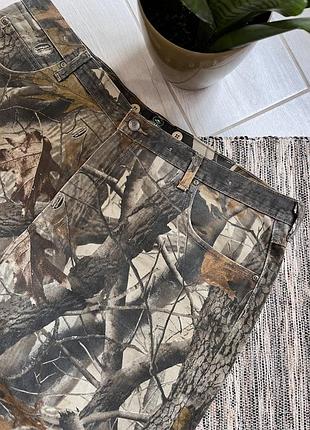 Винтажные realtree джинсы red hed охотничьи брюки размер 42/30