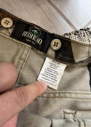 Винтажные realtree джинсы red hed охотничьи брюки размер 42/30