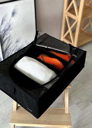 Текстильный кофр для хранения вещей на 4 отдела 50*35*14 см (со съемными...