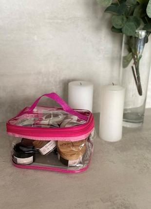 Силиконовая прямоугольная косметичка м organize (розовый)