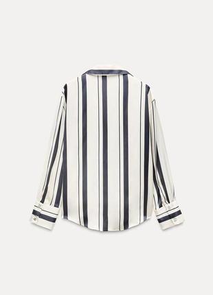Рубашка женская в полоску zara new3 фото