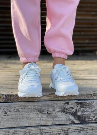 New balance 5↑4 white женские кроссовки deblenc белые6 фото