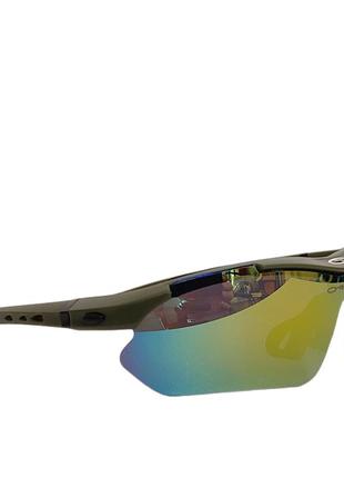 Защитные тактические очки со сменными линзами оливковая оправа9 фото