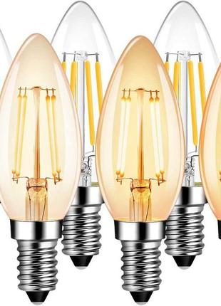 Світлодіодні лампочки для свічок e14 з можливістю затемнення, спіральна світлодіодна лампочка c35 з можливістю затемнення