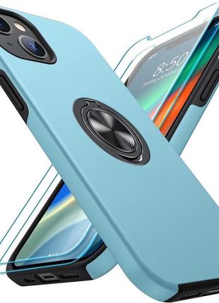 Чохол kovasia для iphone 14, з 2 захисними плівками для екрану + 1 тримачем для телефону, [захист від подряпин] [протиударний]