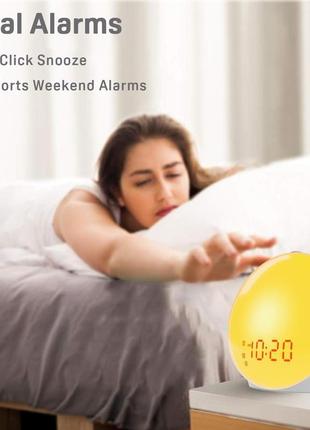 Будильник jall с подсветкой и восходом солнца