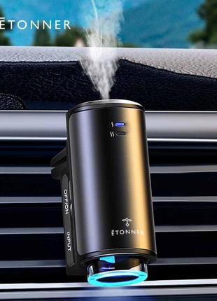 Автоматичний автомобільний аромадифузор etonner intelligent car aromatherapy diffuser 220 mah 3 аромати в комплекті black4 фото
