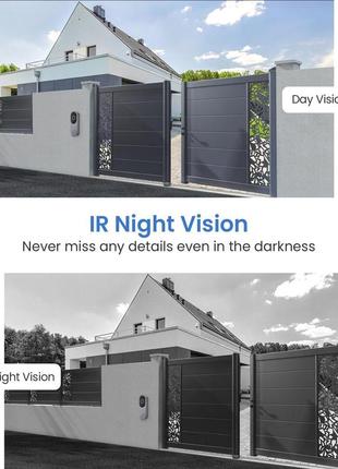 Розумний відеодомофон з камерою wi-fi, бездротовим зв'язком, двостороннім...