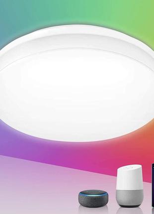 Світлодіодний стельовий світильник lepro smart з регульованою яскравістю, стельовий світильник зі зміною