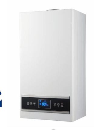 Газовий котел rocterm diamond td2-b 24 (2 теплообмінники, турбований) + труба
