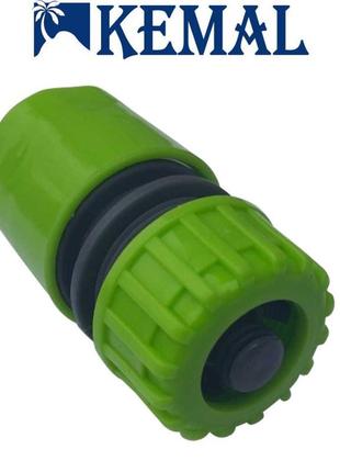 Конектор 1/2-5/8 для шланга з аквастопом kemal m6005, туреччина