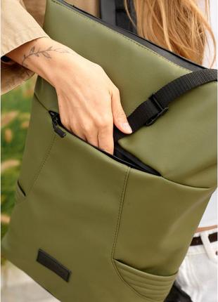 Рюкзак ролл sambag унисекс rolltop kqn хакі9 фото