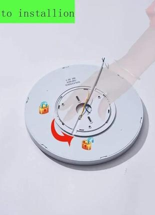 Світлодіодний стельовий світильник, тонкий плоский сучасний світильник для прихованого...