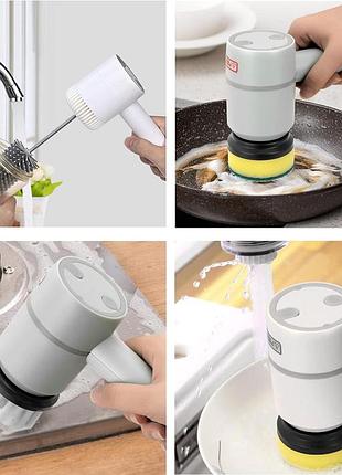 Cumfyhous роторна електрична щітка, що чистить з 4 змінними головками щіток,...