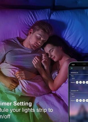 Світлодіодна стрічка led розумна смарт novostella 16 м rgb 960 світлодіодів вулична...