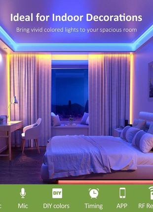 Світлодіодна стрічка led розумна смарт novostella 16 м rgb 960 світлодіодів вулична...