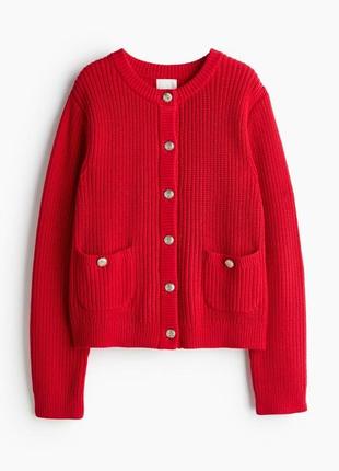 Кардиган кофта h&m червоний hm светр